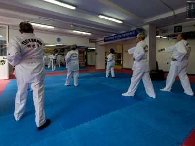 ...quando mettono i piedi sul tatami blu, il materassino su cui si andranno ad allenare